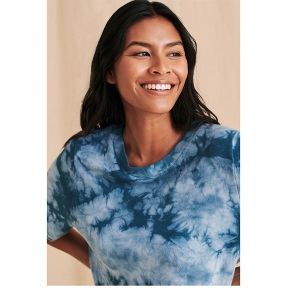 Faherty Go Easy Tee Blue Dye Short Sleeve - Picture 4 of 10